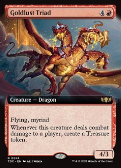 Goldlust Triad Tarkir- Dragonstorm Commander Bordless